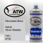 Preview: Mercedes-Benz, Astral Silver Metallic, 735 / 9735: 400ml Sprühdose, von ATW Autoteile West.